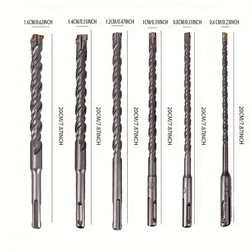 6-16mm Carbide Tip Hammer Drill Bit for Concrete Masonry 200mm