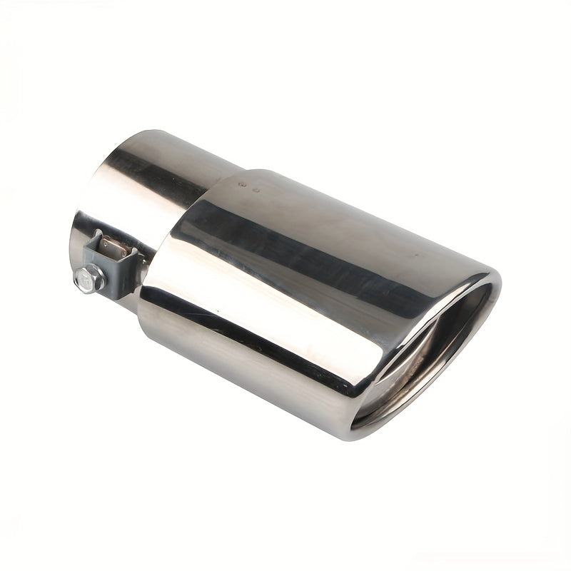 Universal Stainless Steel Car Exhaust Tip Chrome Dual-Flow Fit Most Vehicles