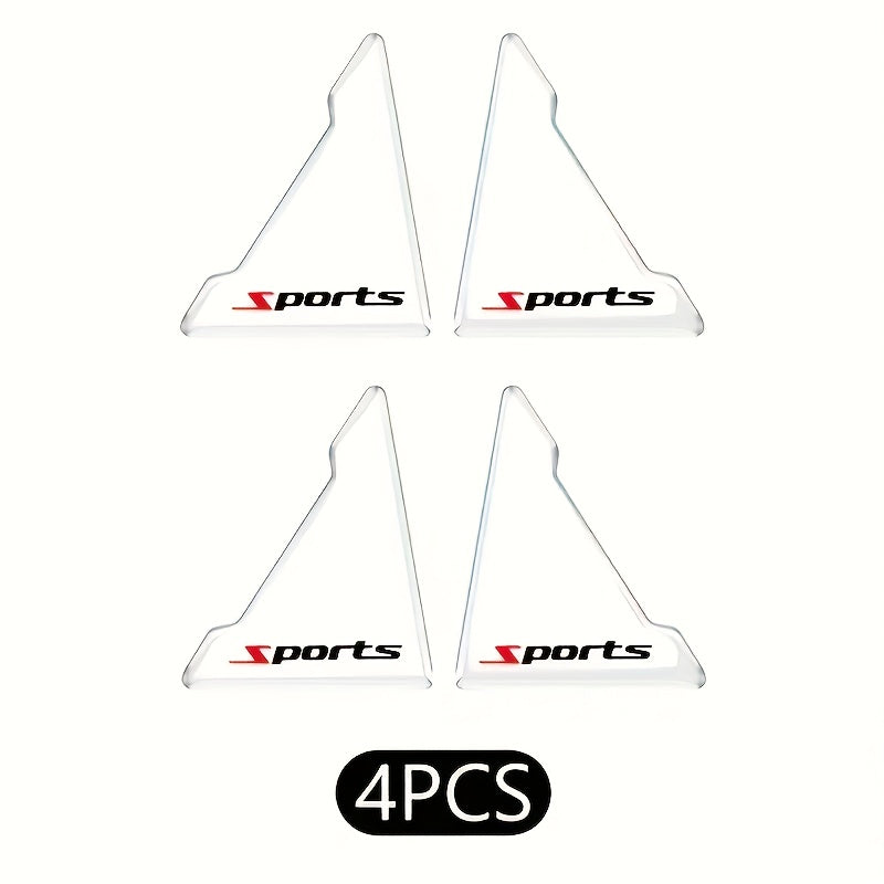 Universal Transparent Silicone Car Door Edge Protectors Pack of 4