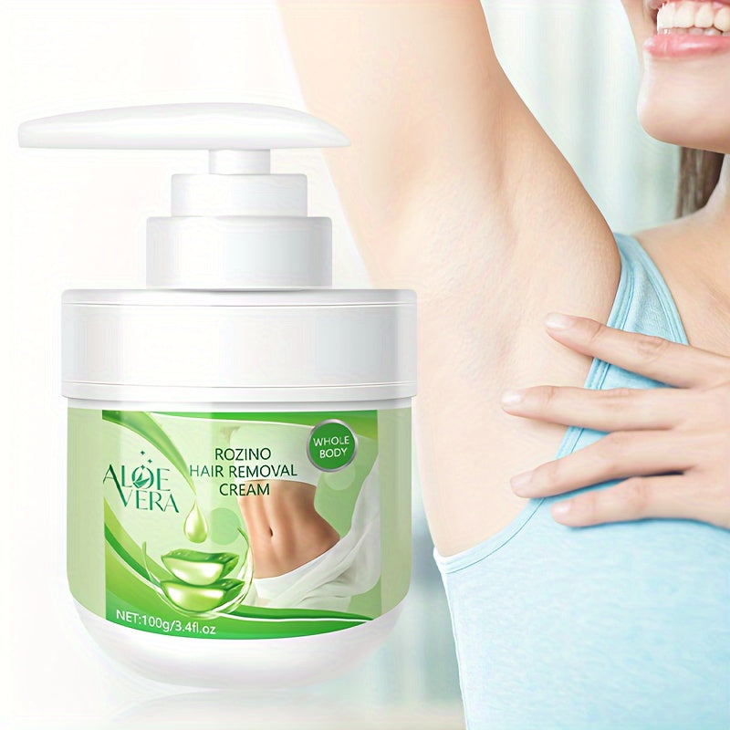 Aloe Vera Hair Removal Cream For All Skin Types 100g Gentle and Easy