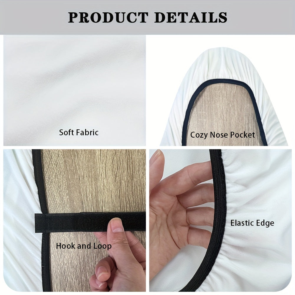 Elastic Edge Ironing Board Cover with Moonlight Blue Butterfly Print and Stretch Fabric