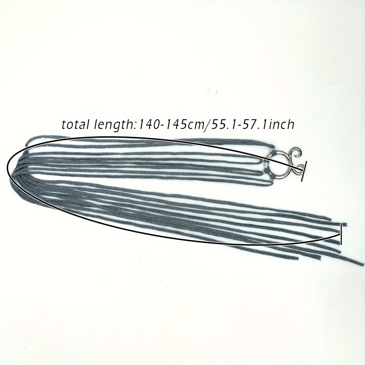 Women Long Rope Belt with Knots Norse-Inspired Waist Chain for Cross Body Pagan Styles