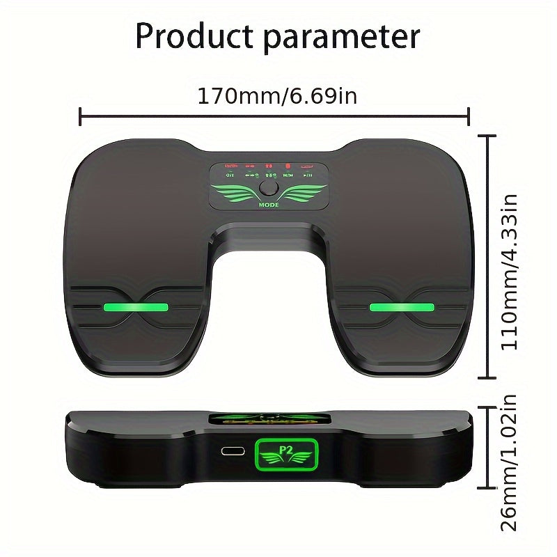 Controlador de pedal para libros electrónicos para cambiar páginas en música y videos cortos, negro