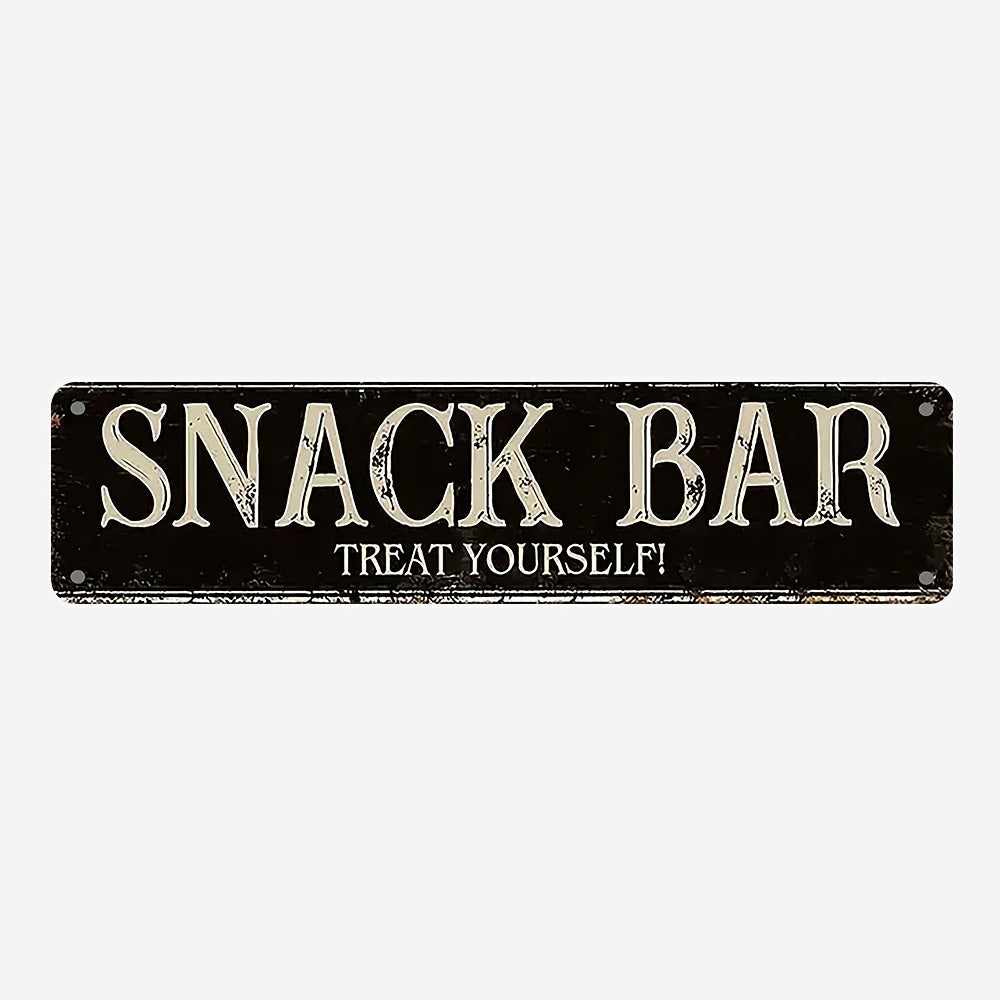 Vintage Bar Sign Metal Wall Art for Man Caves and Home Drinkeries 10x40 cm