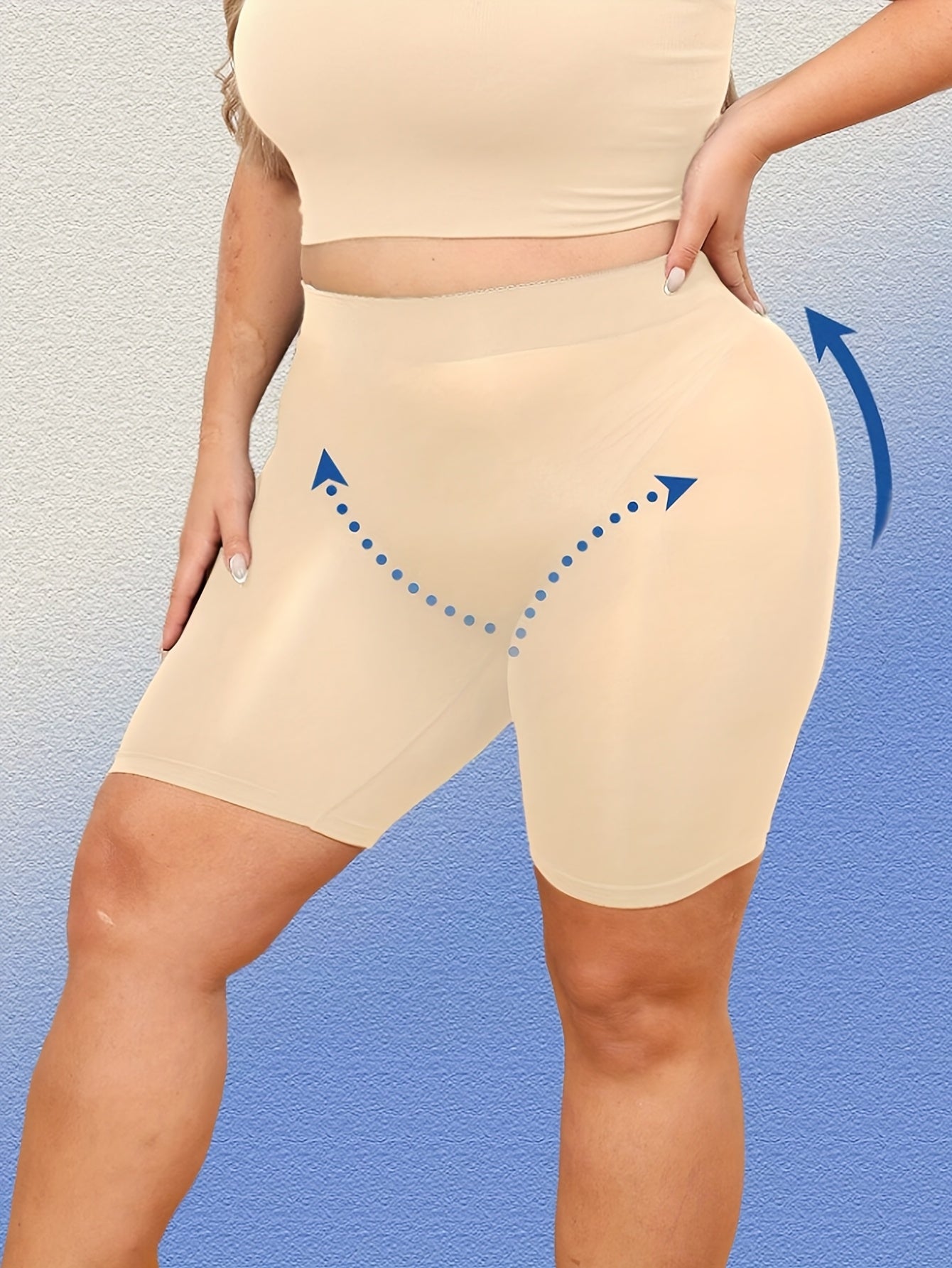 Women's Seamless High-Waisted Yoga Shorts Tummy Control Breathable Workout