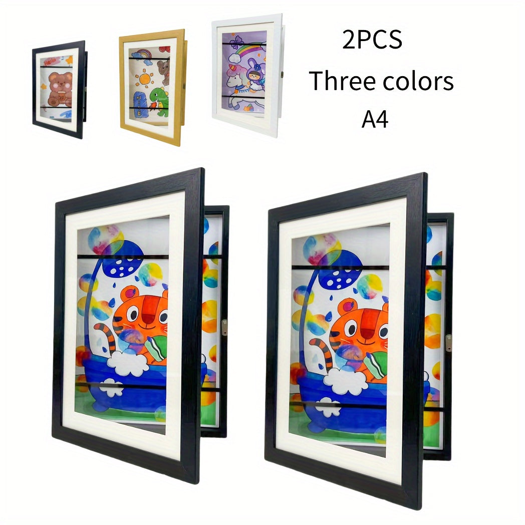 A4 Wall Art Frames for Home Decor and Party Gift Set of 2