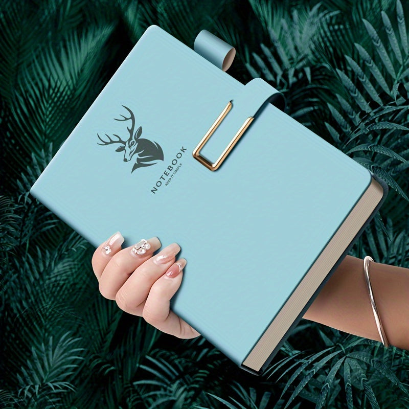 A5 Hardcover Notebook Waterproof Faux Leather Magnetic Closure for College Office