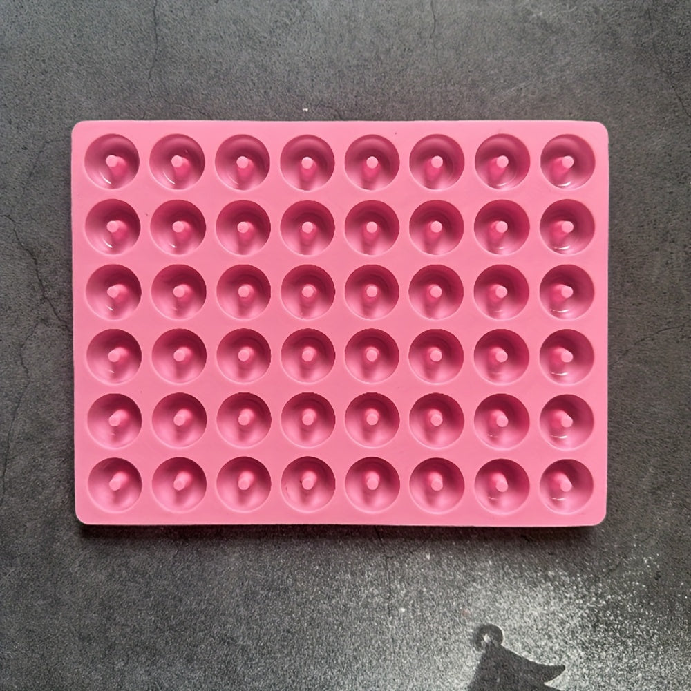 Silicone Mini Donut Mold 48 Cavities Baking Candy Chocolate Making