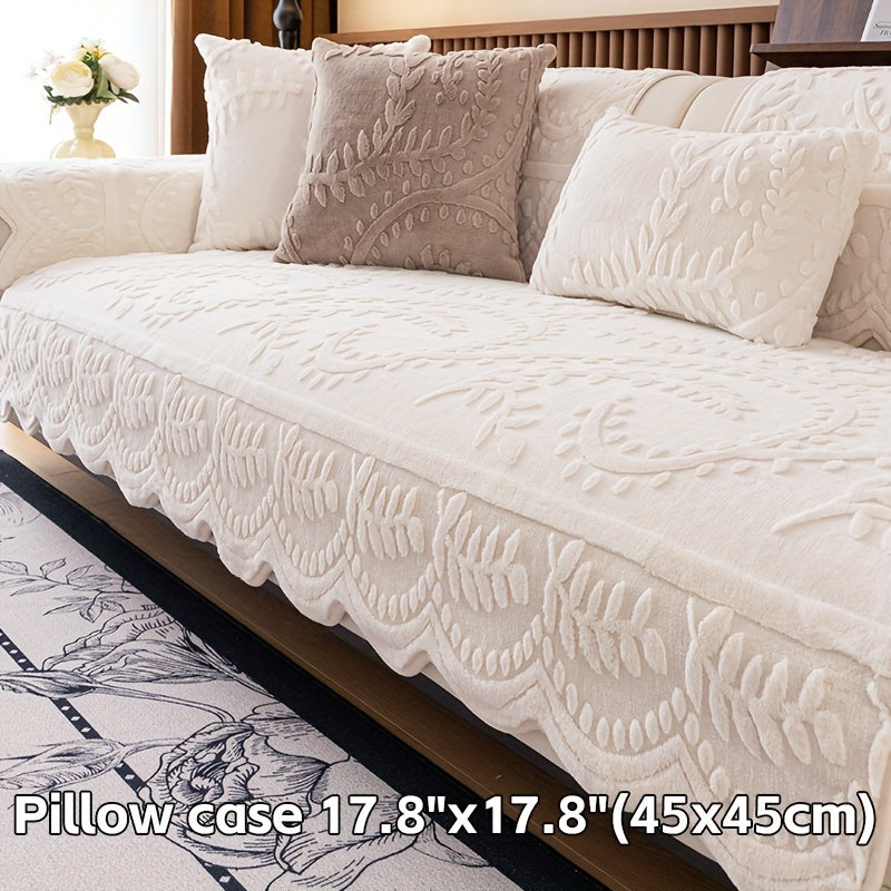 Пуховое покрытие для дивана с леопардовым принтом, сделанное из толстого искусственного меха, подходит для домашних животных, не скользит, подходит для различных размеров диванов. Идеально для декора гостиной, спальни или офиса.