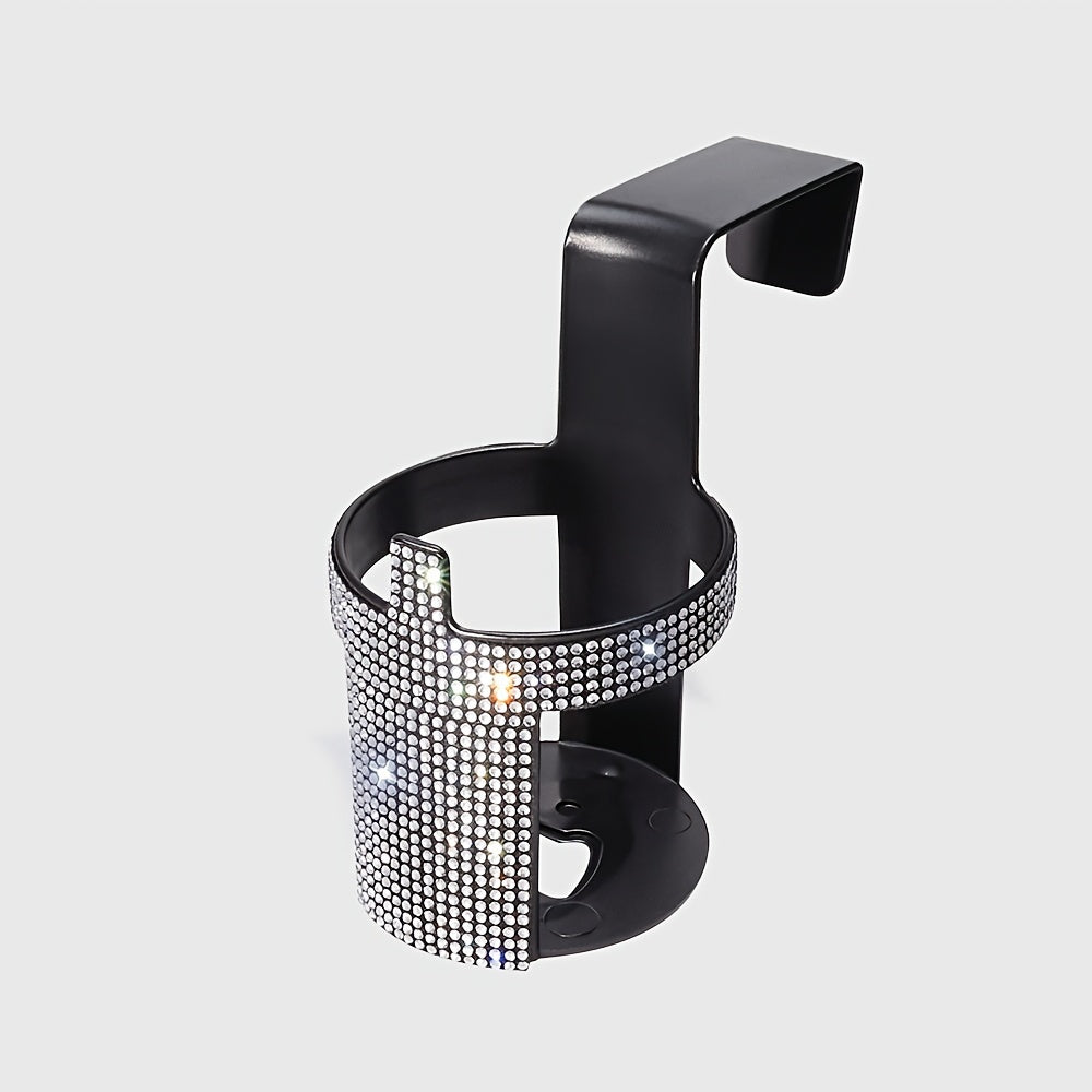 Universal Rhinestone Car Cup Holder for Beverage Cans and Cups