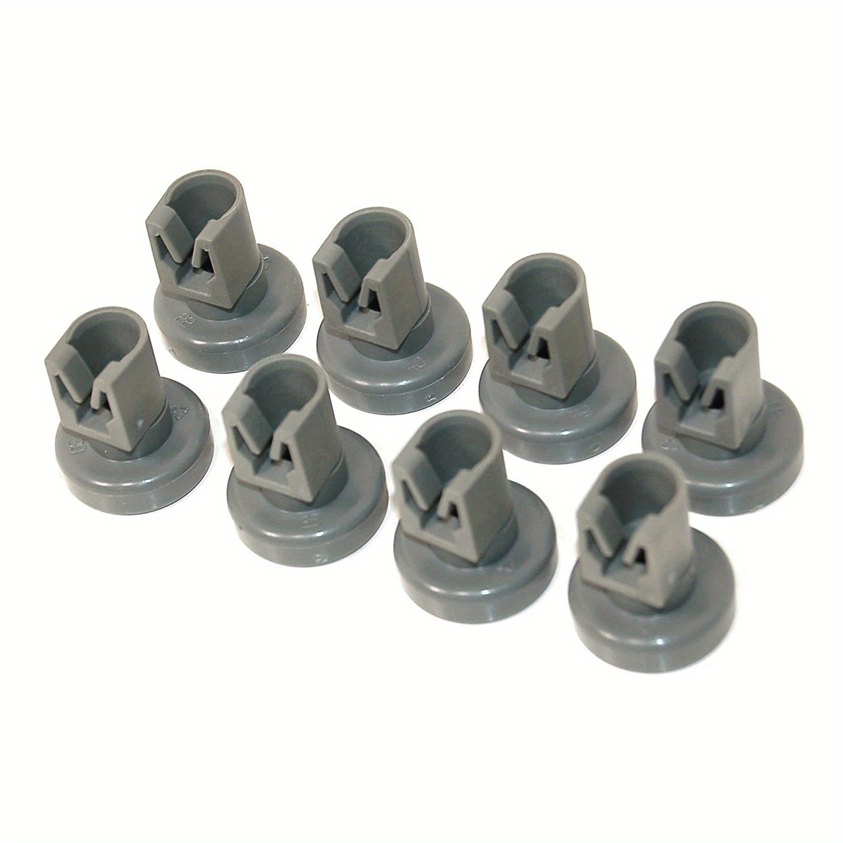 16 dona idish-tovoq uchun idish-tovoq qutisi rulolari, yuqori va pastki rack g'ildiraklar, plastmassa konstruktsiyasi