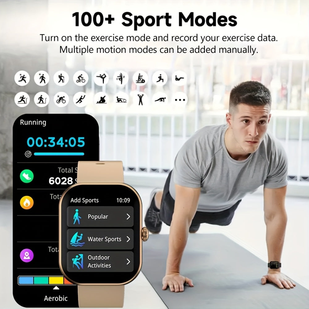 Smart Watch for Men and Women 5.11cm TFT Display 240p 100+ Sports Modes IP68 Waterproof