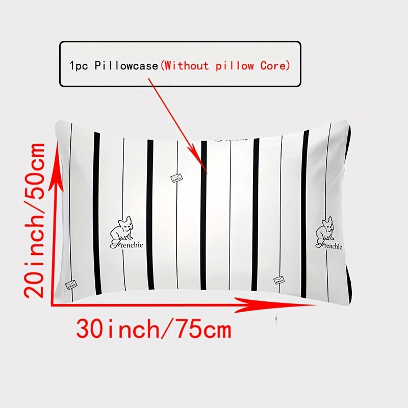 Funda de almohada de algodón con patrones de flores y cuadros, transpirable 144TC