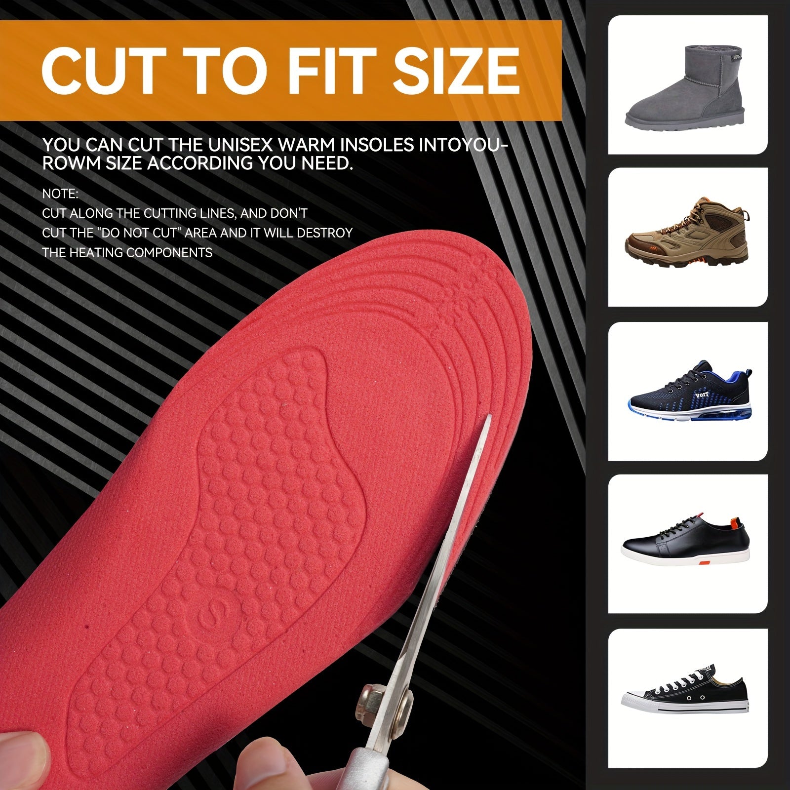 Приложение для перезаряжаемых обогреваемых стелек позволяет удаленно управлять аккумуляторными обогревателями для ног, что идеально подходит для активного отдыха на свежем воздухе, такого как охота, рыбалка и кемпинг, как для мужчин, так и для женщин.