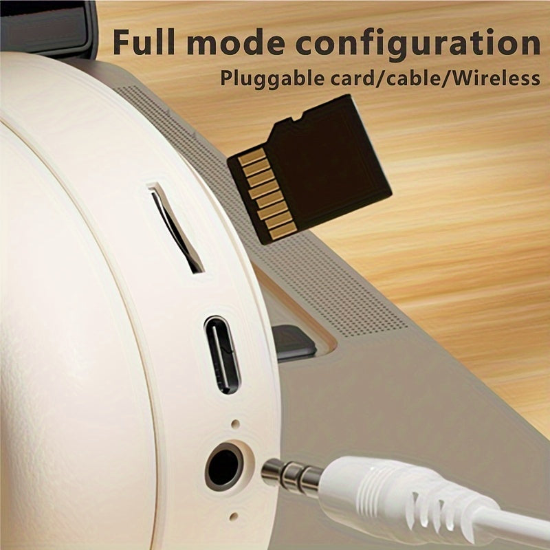 Беспроводные наушники поддерживают вставку карты и кабели.