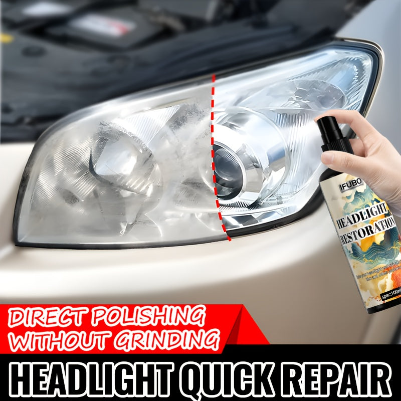 Kit de restauración de lentes de faros de coche universal, removedor de oxidación y pulido