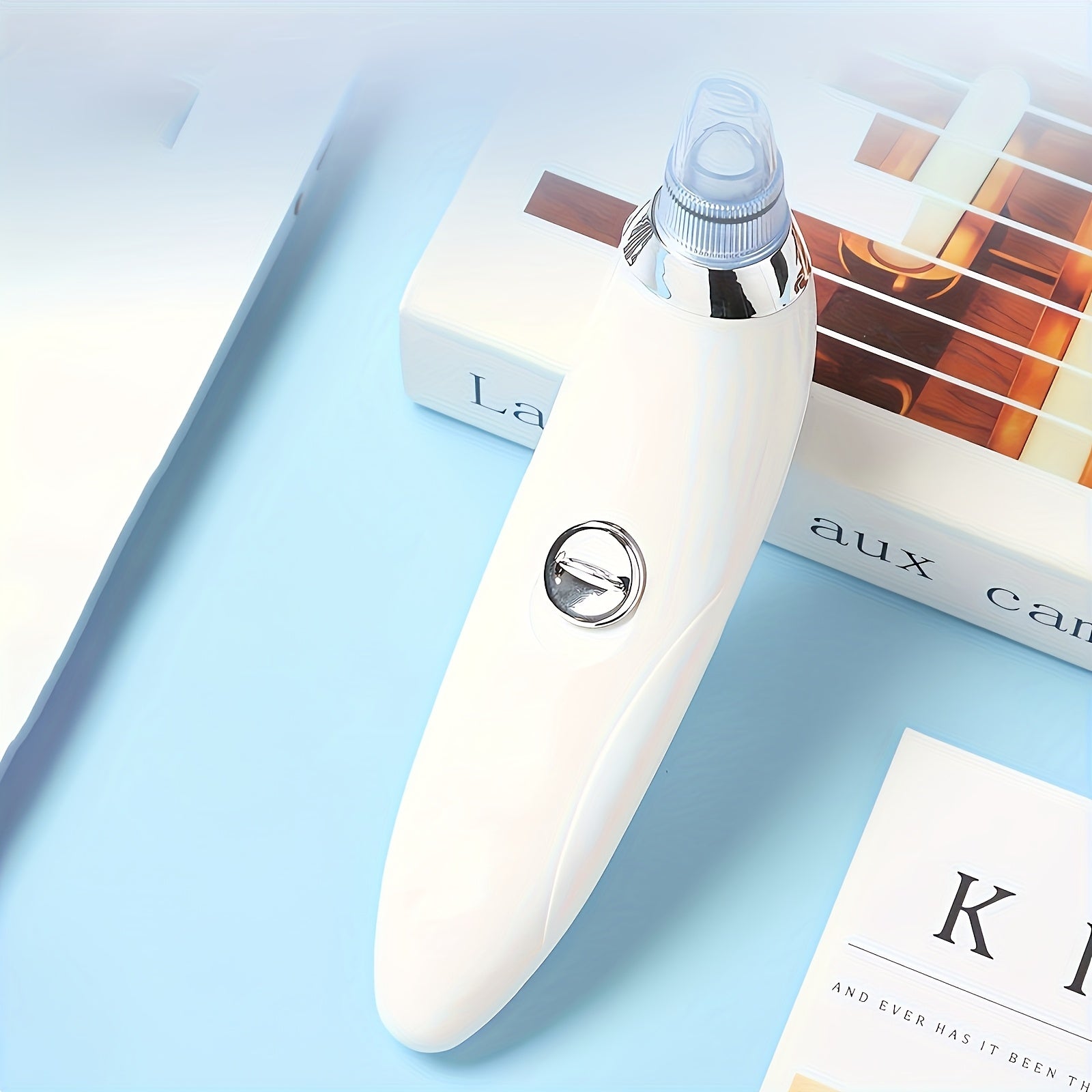 Portable Facial Pore Cleansing Device with 4 Probes for Blackhead Removal for Men and Women