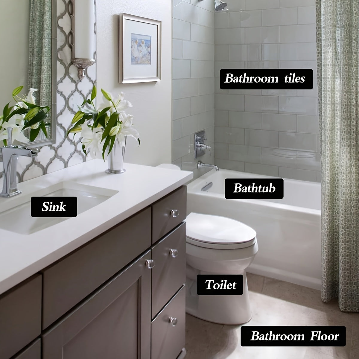 Juego de 3 palitos de escobilla de pumita para baño y cocina