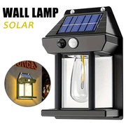 Outdoor Solar Motion Light 3 Modes Warm White Wall Garage Porch