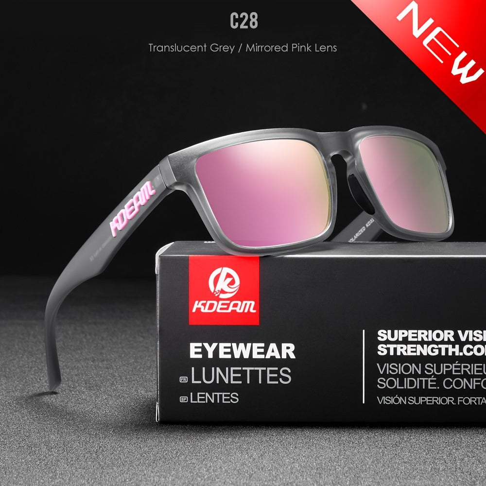 Erkaklar uchun kvadrat polarizatsiyalangan quyosh ko‘zoynaklari 31 ta jonli rangda ochiq havoda faoliyat uchun