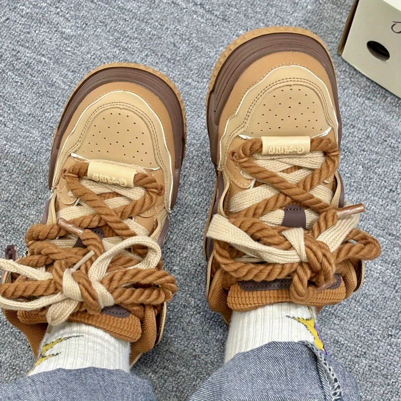 Винтажные мужские и женские повседневные кроссовки из микрофибры, нескользящая толстая подошва