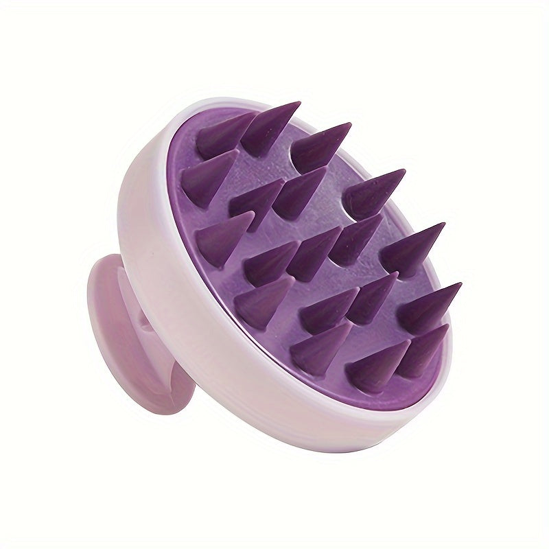 Silicone Scalp Massager with Exfoliating Shampoo Comb No Batteries 3 Colors