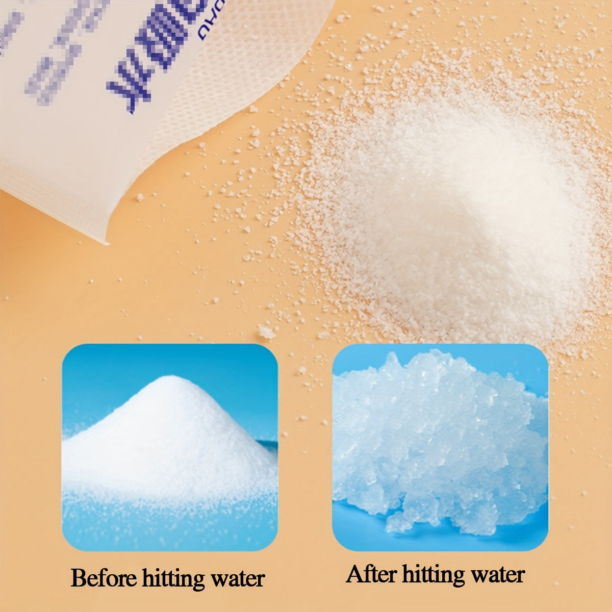 Reusable Ice Packs Leakproof Water-Injectable Cooling Bags for Beverages and Food Preservation