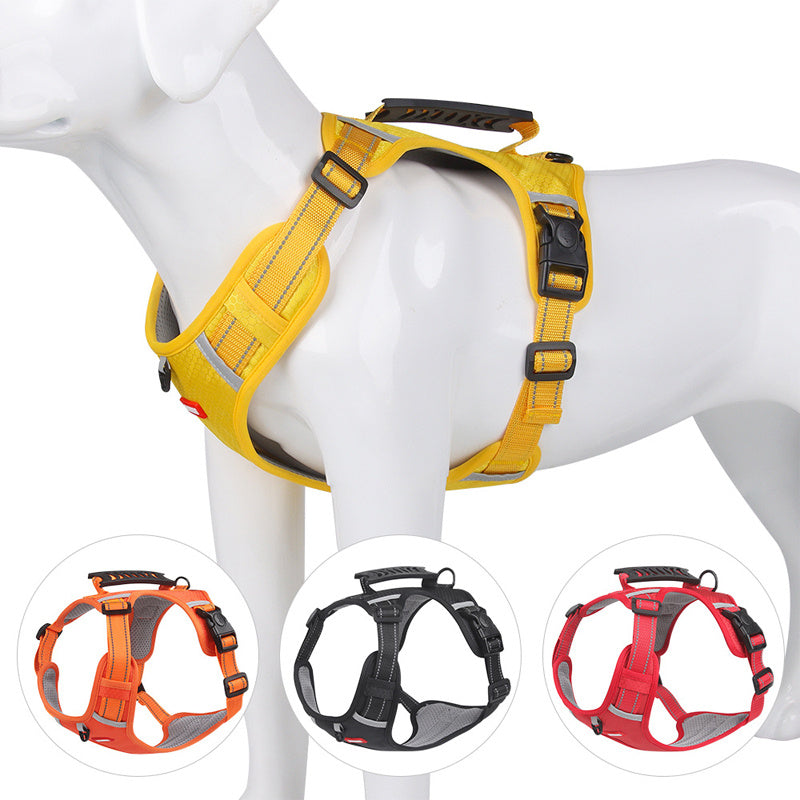 Adjustable No-Pull Pet Harness for Dogs and Cats with Easy Control Handle and Comfortable Fit