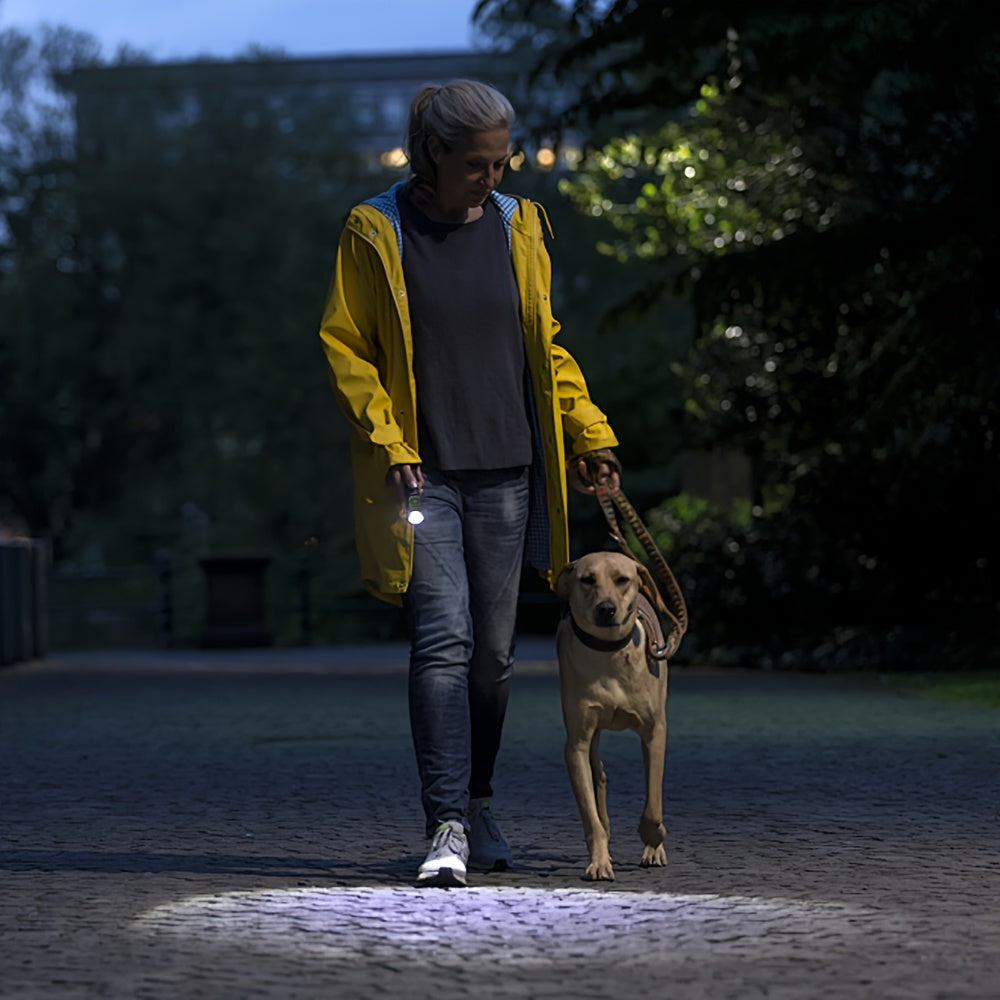 Rechargeable LED Flashlight with Telescopic Zoom and USB Charging 800mAh Battery