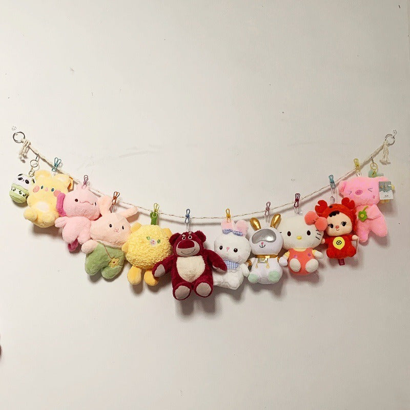 Tog'ora bilan osilgan tasma bilan to'quv yumshoq to'radan yasalgan sumka saqlash, uyda kiyim, shlyapa va paypoqlarni tartibga solish uchun mukammal.