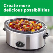 Large Disposable Oval Slow Cooker Liners for 3-8 Quart Crock Pots