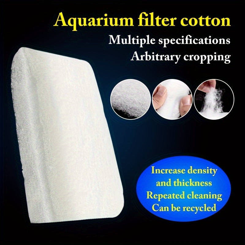 Aquarium Filter Sponge High-Density White Foam Reusable Washable Multiple Sizes