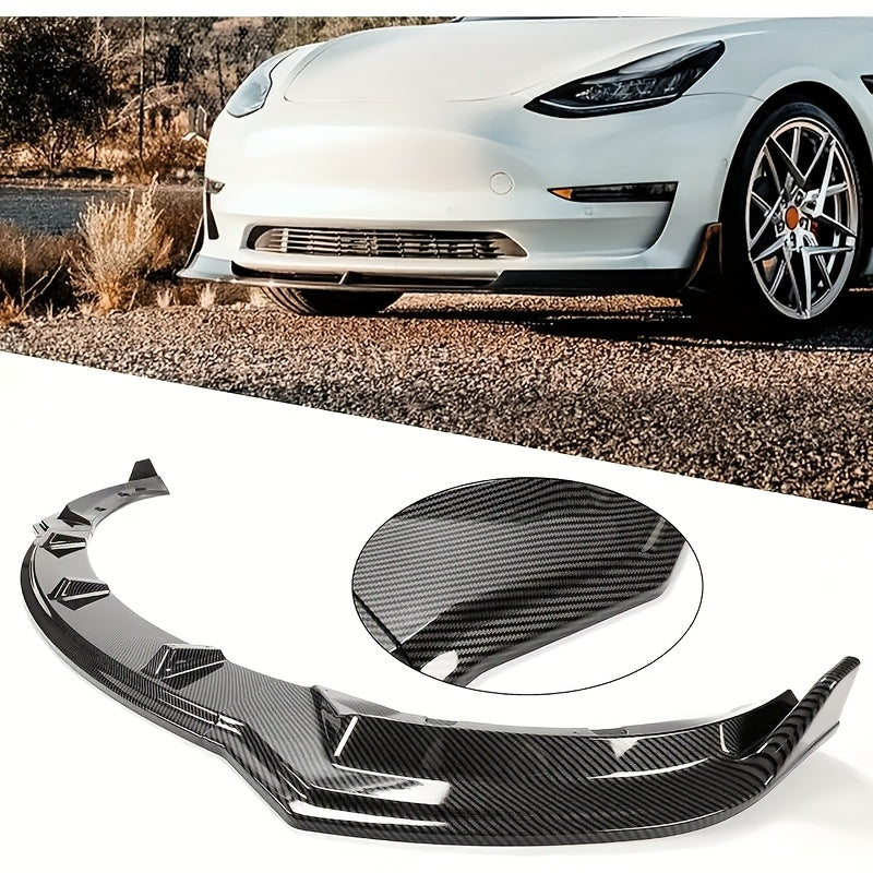 Car Sports Rear Wing Spoiler Kit Glossy Carbon Fiber for Tesla Model 3 2017-2023