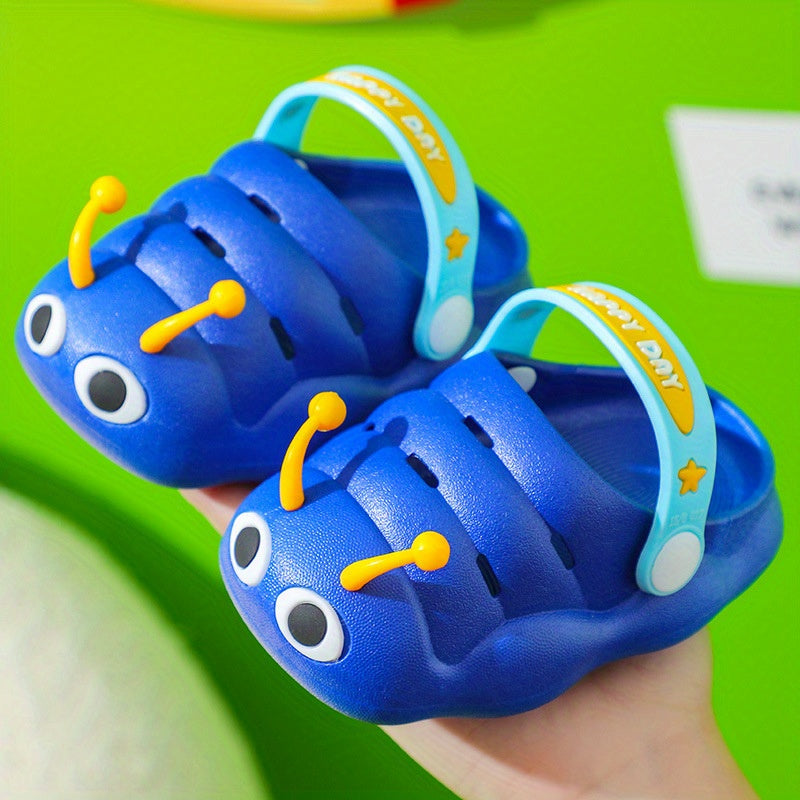 Yoz uchun bolalar EVA klogs, sirg‘almas, engil PVC hayvonlar bosimi bilan bolalar poyabzali