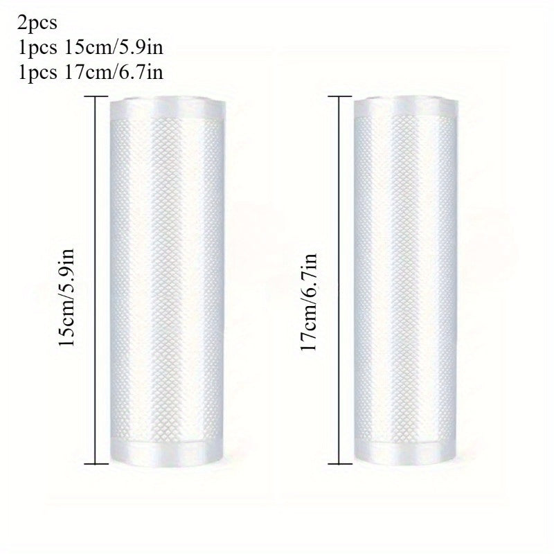 2-Pack Vacuum Sealer Bags with Pump for Food Storage and Compression
