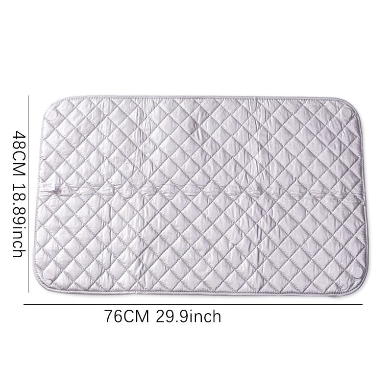 Chevron Pattern Magnetic Ironing Mat Heat Resistant Polypropylene Durable Easy to Clean