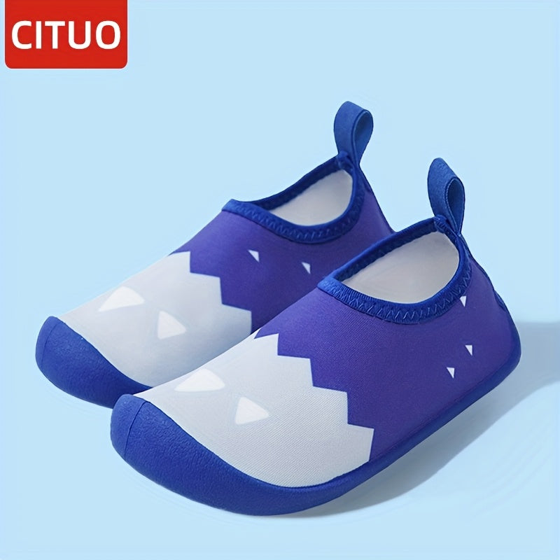 Kids Water Shoes Boys Girls Mermaid Beach Slip-On Non-Slip Quick-Dry Breathable Fabric for Spring Summer