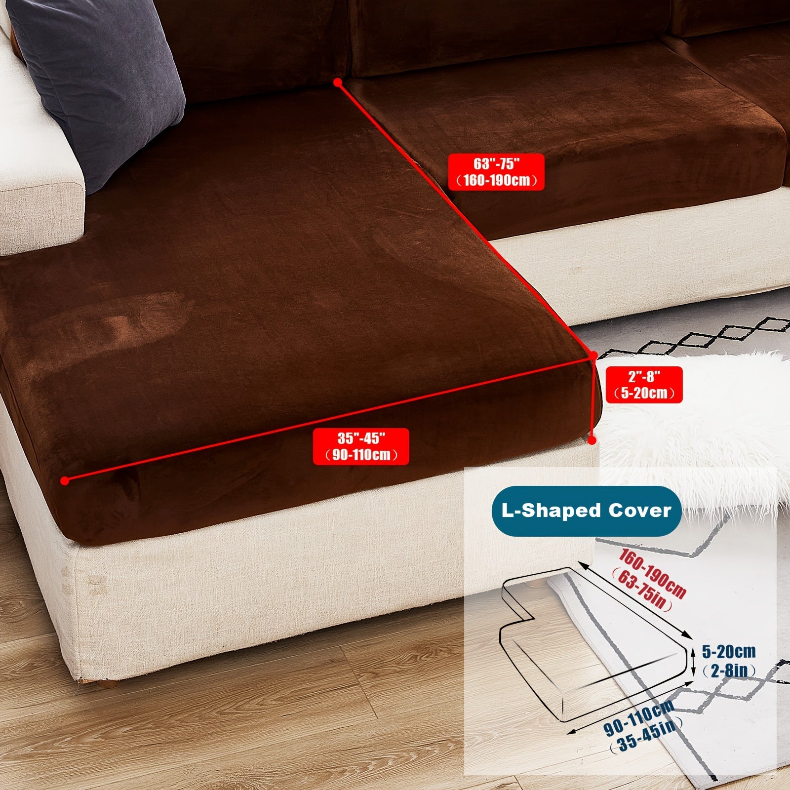 Велюровый чехол для дивана/подушки для домашних животных, пылезащитный и мягкий чехол для дивана для домашнего декора.