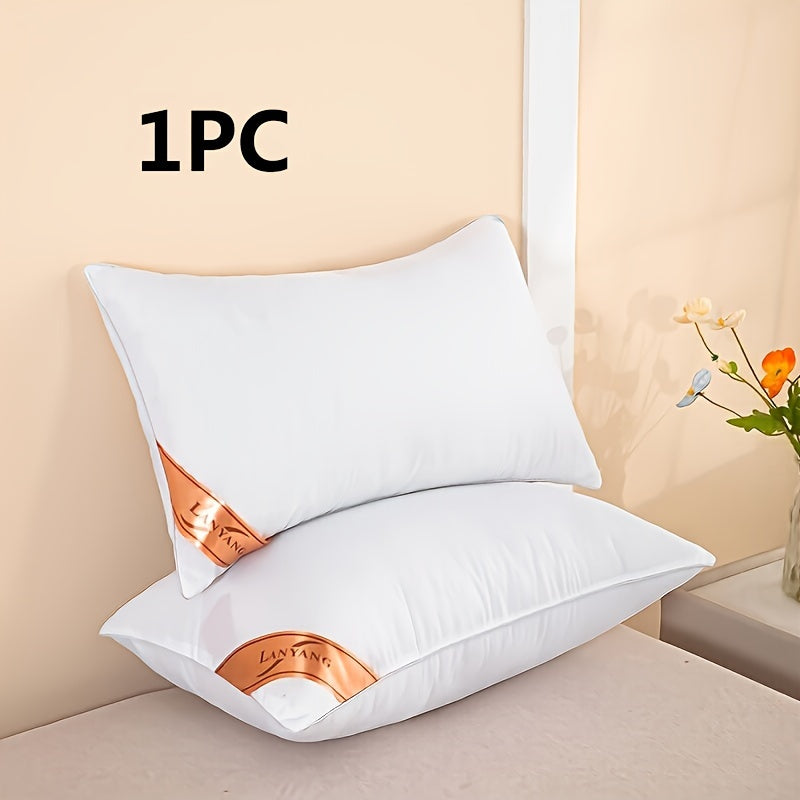 White High-Rebound Pillow with Soft Polyester Fill for Comfort
