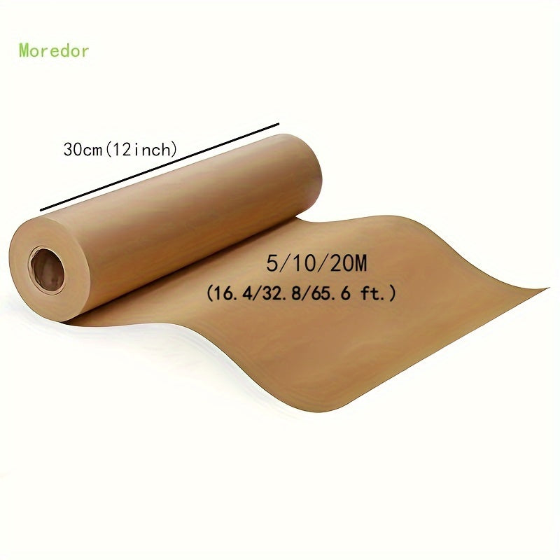 Bir unbleached pishirish qog'ozi rulosi (30.48cm) ko'p maqsadli oshxona uchun.