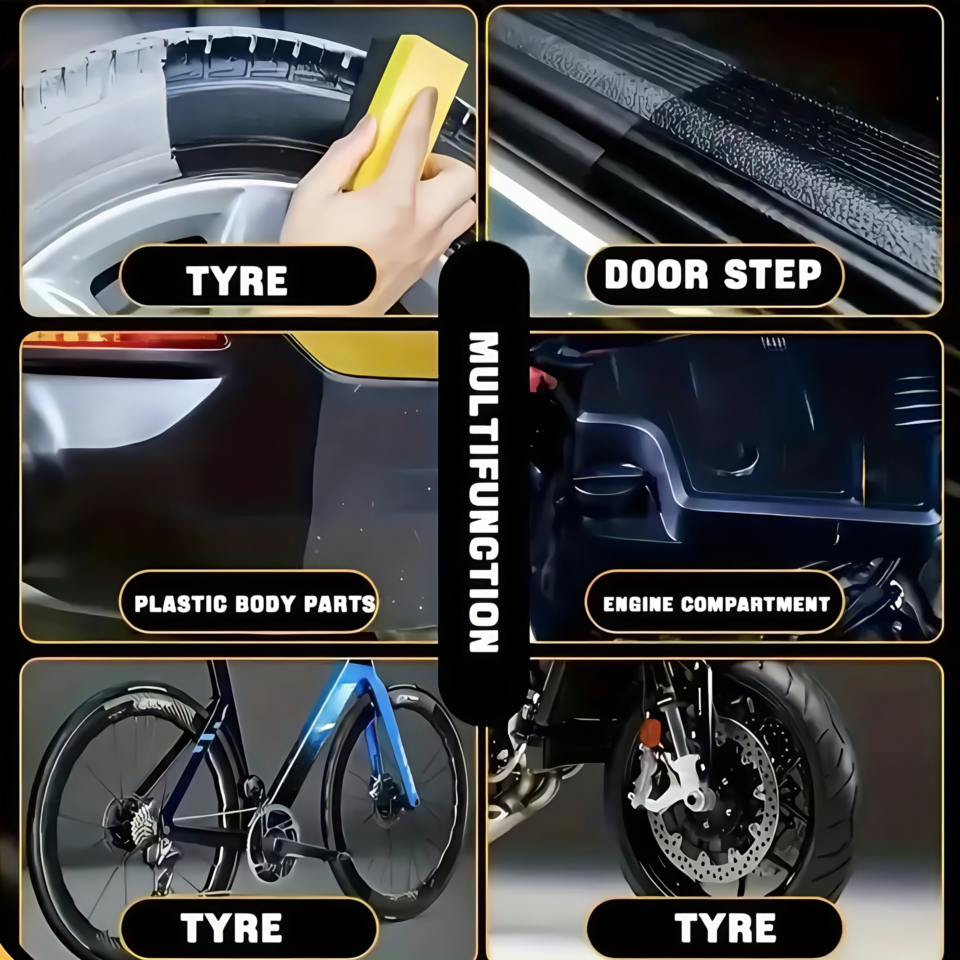 Повышайте блеск шин и пластиковых деталей вашего автомобиля с помощью 1 шт. EAREPIS Tire Care Wax Polish. Этот многофункциональный полироль на основе кокоса не оставляет следов и имеет объем менее 1 л. Он улучшает блеск и обеспечивает защиту поверхностей.