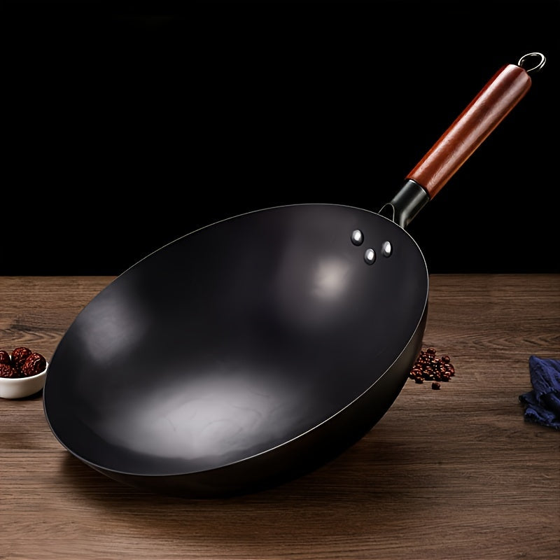 Премиальная чугунная сковорода 13 дюймов - антипригарная, устойчивая к ржавчине, круглая сковорода, идеальная для подачи на 2-4 человека - отлично подходит для домашней кулинарии и ресторанного использования