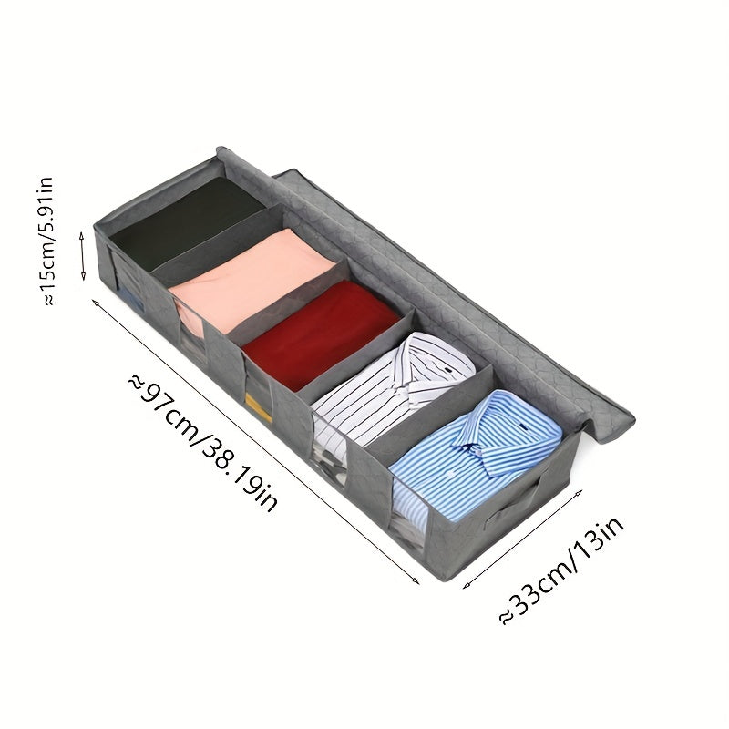 Under-Bed Storage Box Non-Woven Material Dust-Proof Partition Organizer