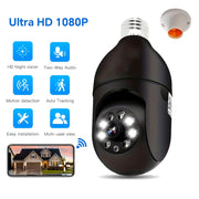 E27 WiFi Security Camera 1080P Night Vision Auto Tracking Black and White