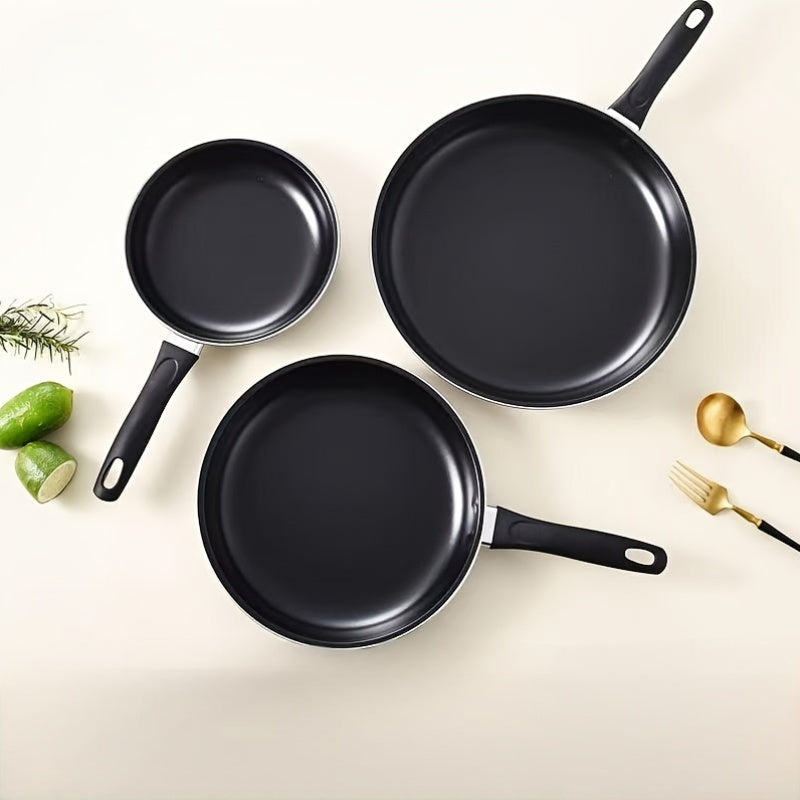 Sartén de acero inoxidable para freír, utensilios de cocina antiadherentes, duraderos y fáciles de limpiar, 10 pulgadas