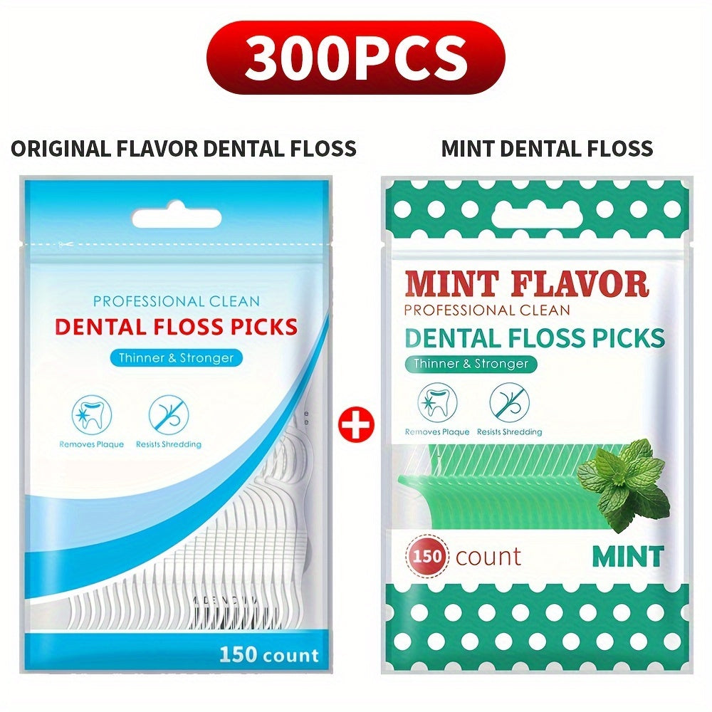 Dental Adult Floss Stick Set, Plastic, Easy Use and Travel Friendly