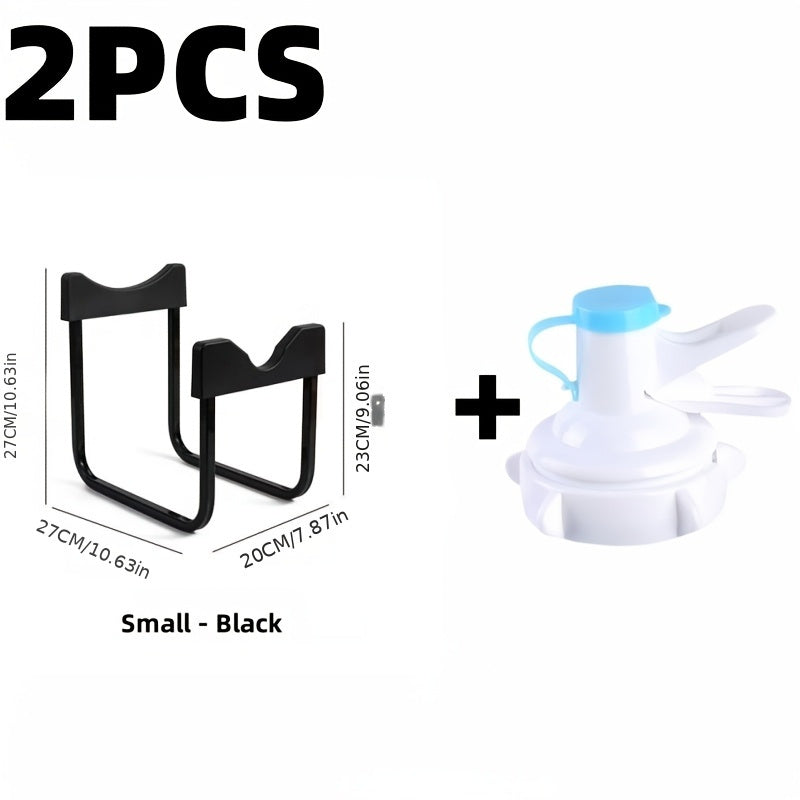 Metal Bucket Rack Space Saver for Kitchen Office Storage Easy to Assemble