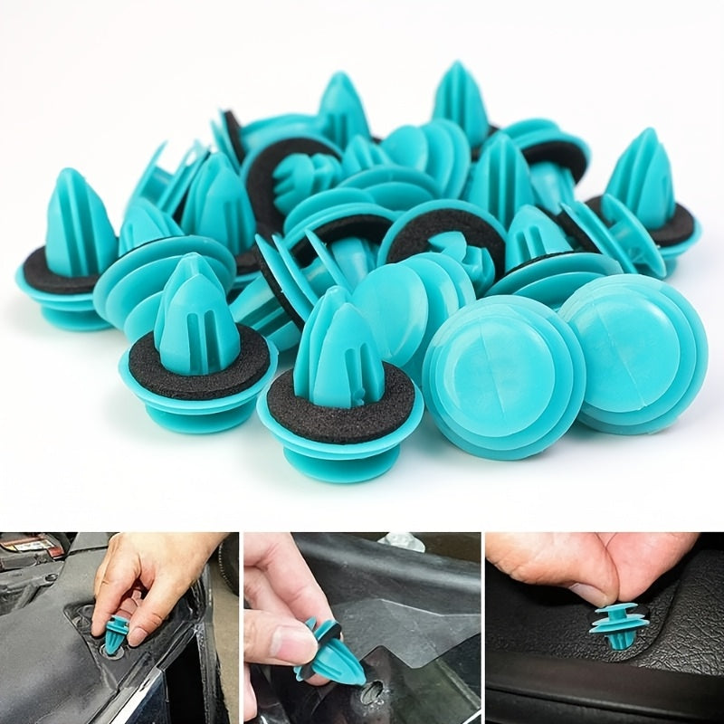 50pcs Car Door Panel Fasteners Durable Nylon Soundproof Clips for Interior