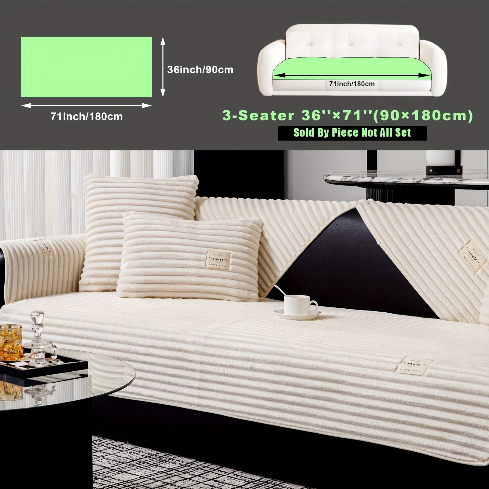 Плюшевый чехол на диван из бархата, противоскользящий, для домашних животных, моющийся в машине, современный стиль, все размеры