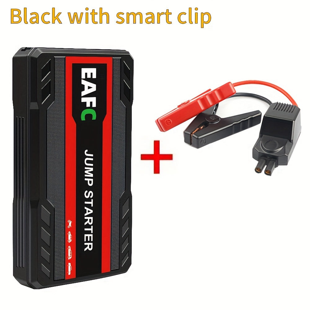 Portable Car Jump Starter with LED Light Supports Gasoline Cars Up to 3.0L